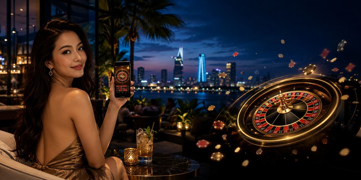 Giao diện roulette và các trò chơi casino tại TP.HCM